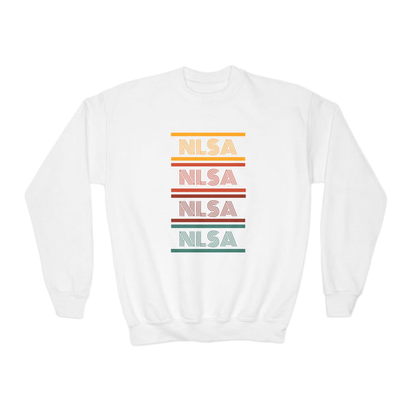 Youth Crewneck Sweatshirt - Retro Repeat