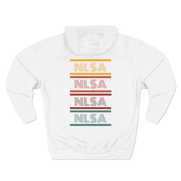 Three-Panel Fleece Hoodie - Retro Repeat