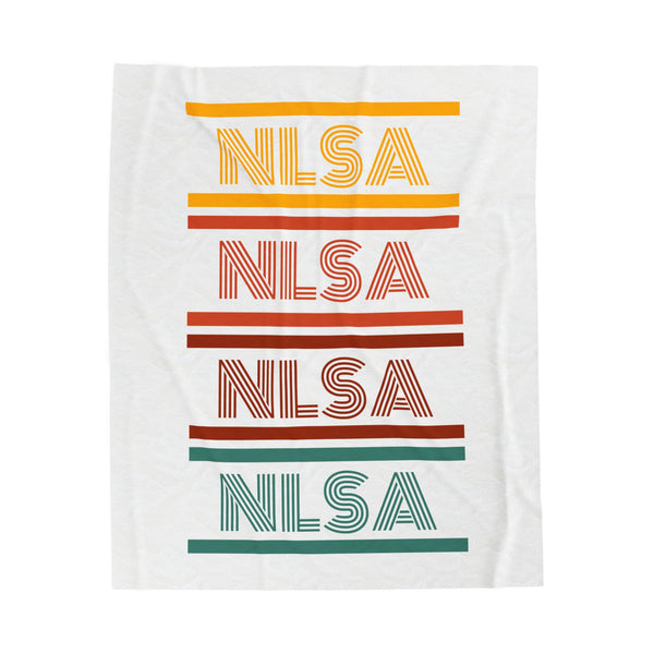 Velveteen Plush Blanket - Retro Repeat