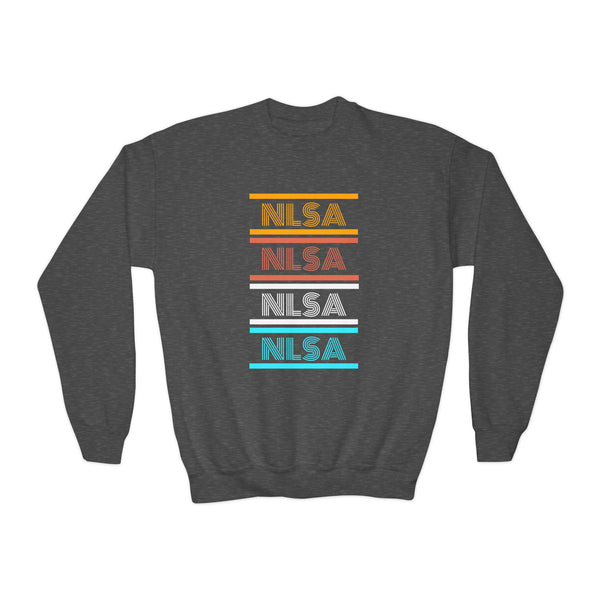 Youth Crewneck Sweatshirt - Retro Repeat
