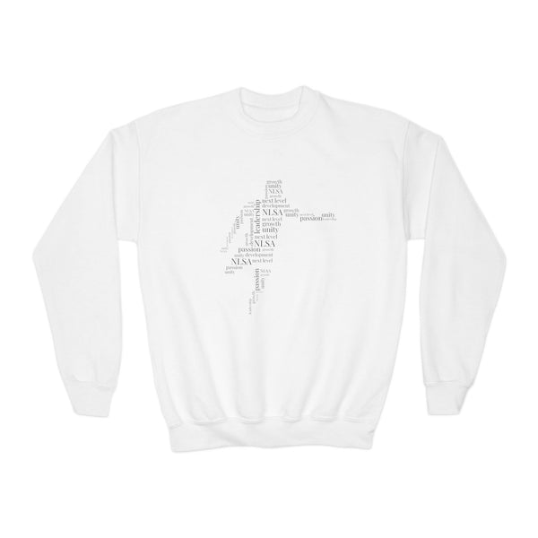 Youth Crewneck Sweatshirt - Word Art