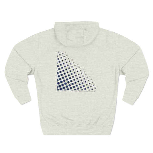 Three-Panel Fleece Hoodie - Dots