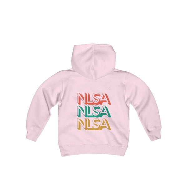 Youth Heavy Blend Hooded Sweatshirt - Retro Repeat