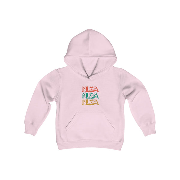 Youth Heavy Blend Hooded Sweatshirt - Retro Repeat