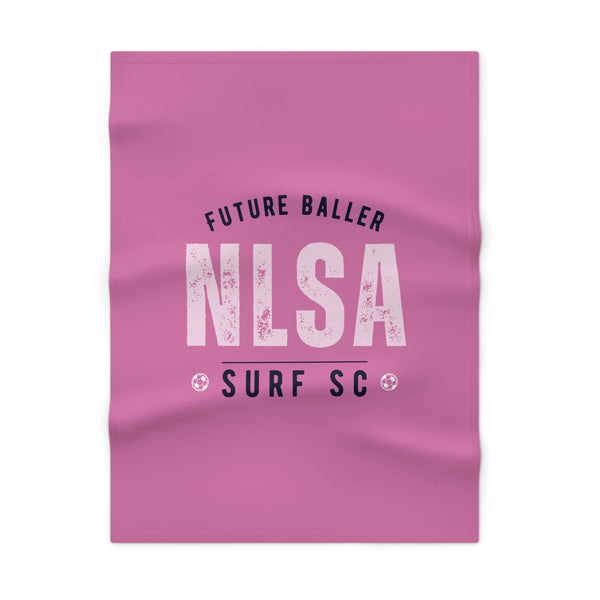 Soft Fleece Baby Blanket - Baller Pink