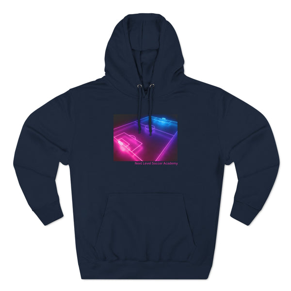 Three-Panel Fleece Hoodie - Neon