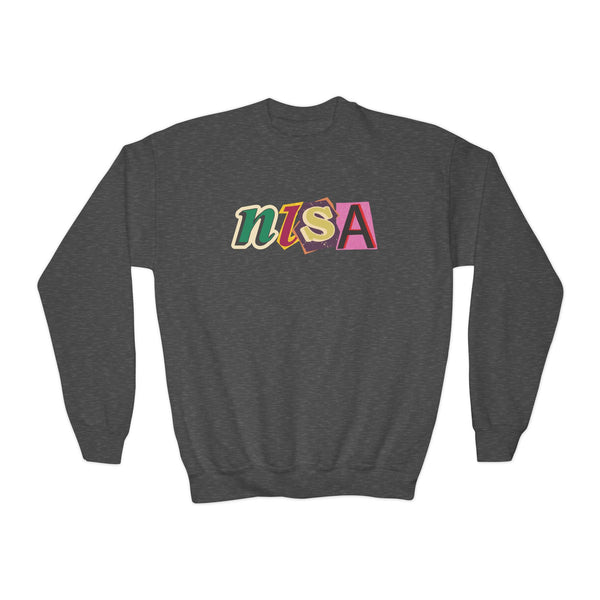 Youth Crewneck Sweatshirt - Cut Outs