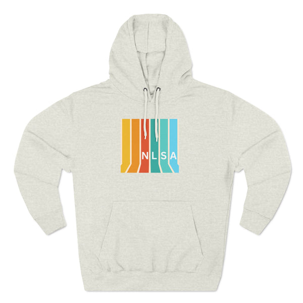 Three-Panel Fleece Hoodie - Stripes