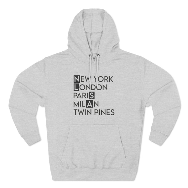 Three-Panel Fleece Hoodie - Twin Pines