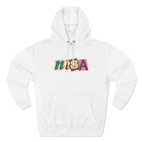 Three-Panel Fleece Hoodie - Cut Outs