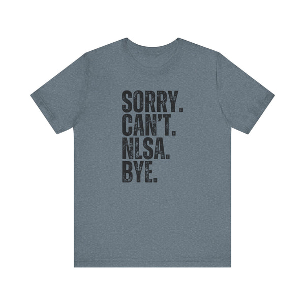 Unisex Jersey Short Sleeve Tee - Sorry