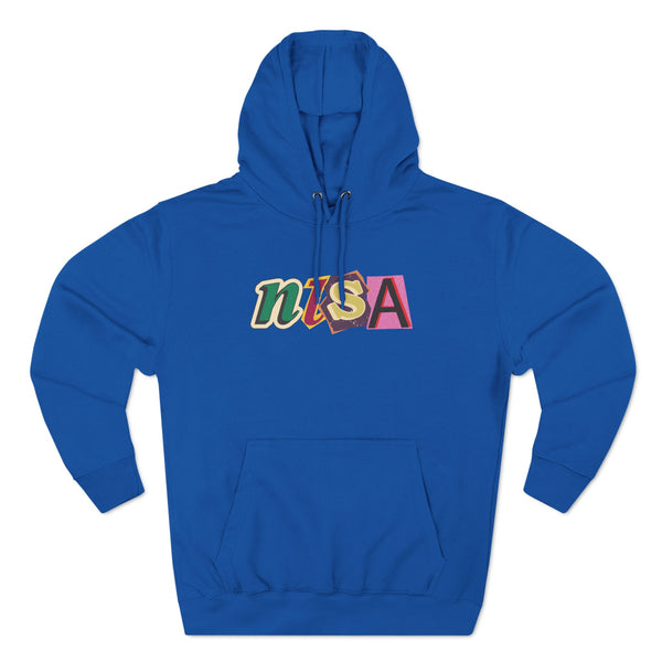 Three-Panel Fleece Hoodie - Cut Outs