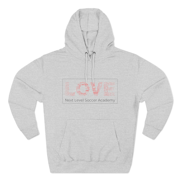 Three-Panel Fleece Hoodie - Love