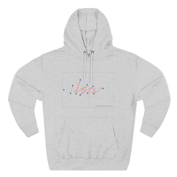 Three-Panel Fleece Hoodie - RedForm