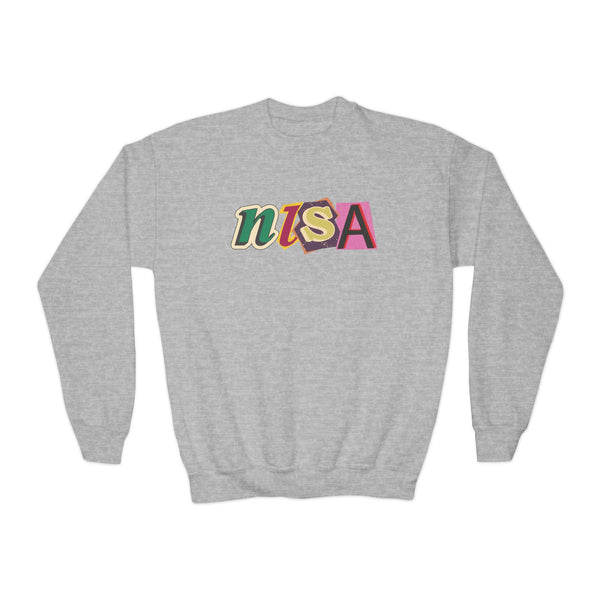 Youth Crewneck Sweatshirt - Cut Outs