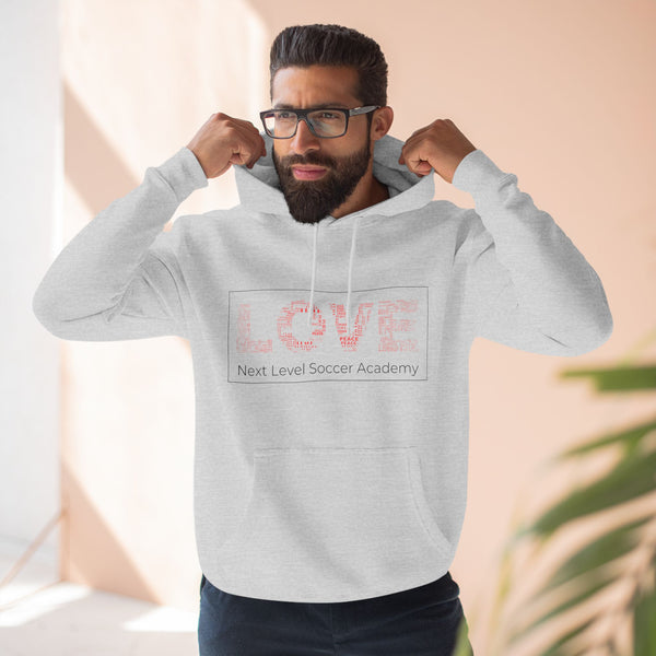 Three-Panel Fleece Hoodie - Love