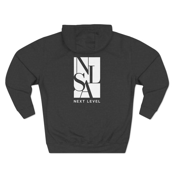 Three-Panel Fleece Hoodie - Fashion