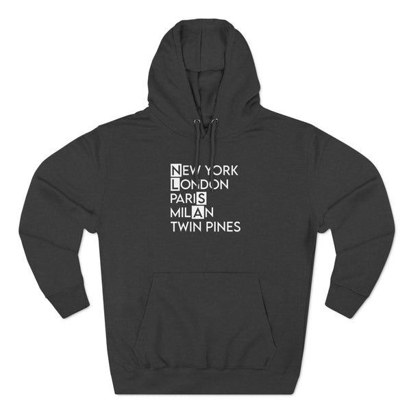 Three-Panel Fleece Hoodie - Twin Pines