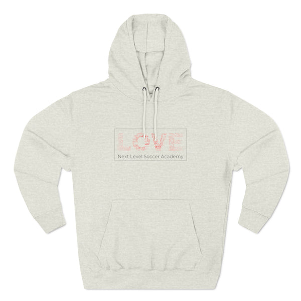 Three-Panel Fleece Hoodie - Love