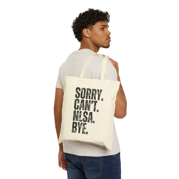 Cotton Canvas Tote Bag - Excuses