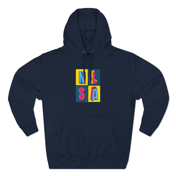 Three-Panel Fleece Hoodie - 80s Block