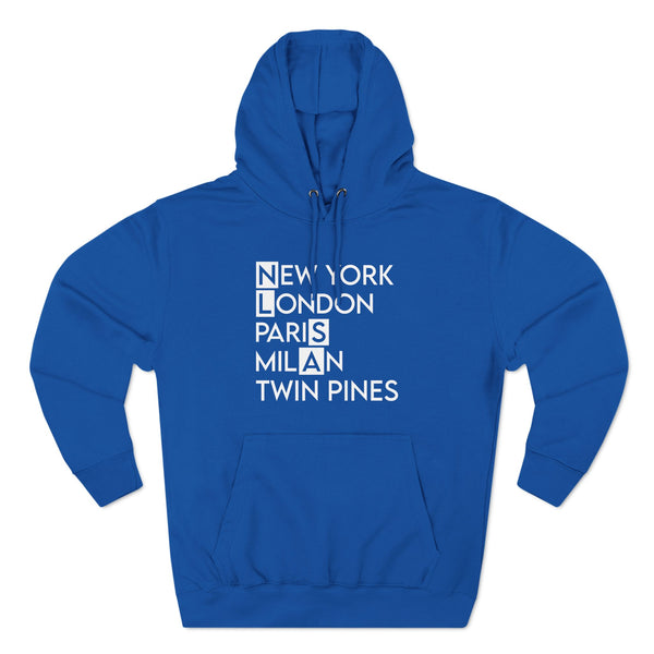 Three-Panel Fleece Hoodie - Twin Pines