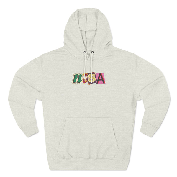 Three-Panel Fleece Hoodie - Cut Outs