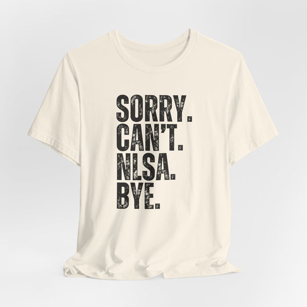 Unisex Jersey Short Sleeve Tee - Sorry