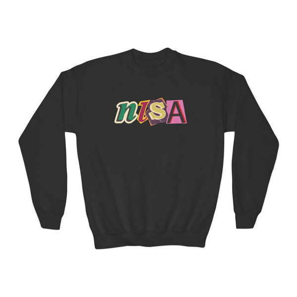 Youth Crewneck Sweatshirt - Cut Outs