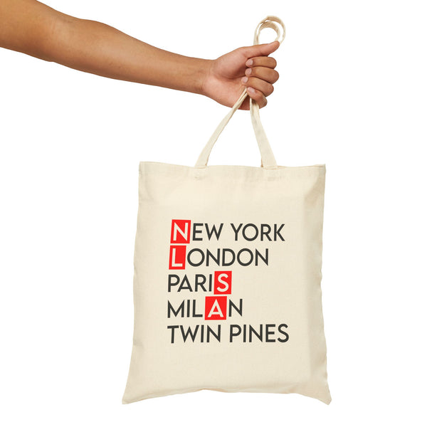 Cotton Canvas Tote Bag - Twin Pines