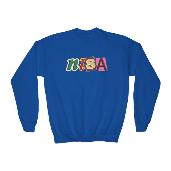 Youth Crewneck Sweatshirt - Cut Outs