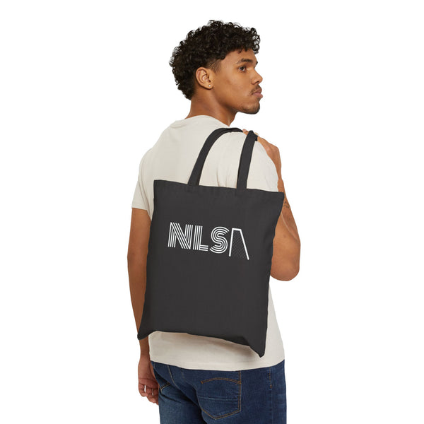 Cotton Canvas Tote Bag - Black Goal