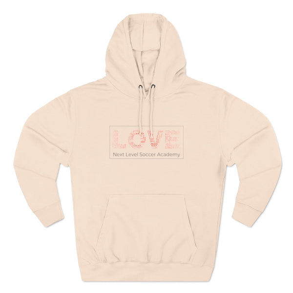 Three-Panel Fleece Hoodie - Love