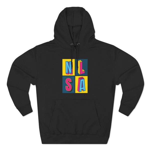 Three-Panel Fleece Hoodie - 80s Block