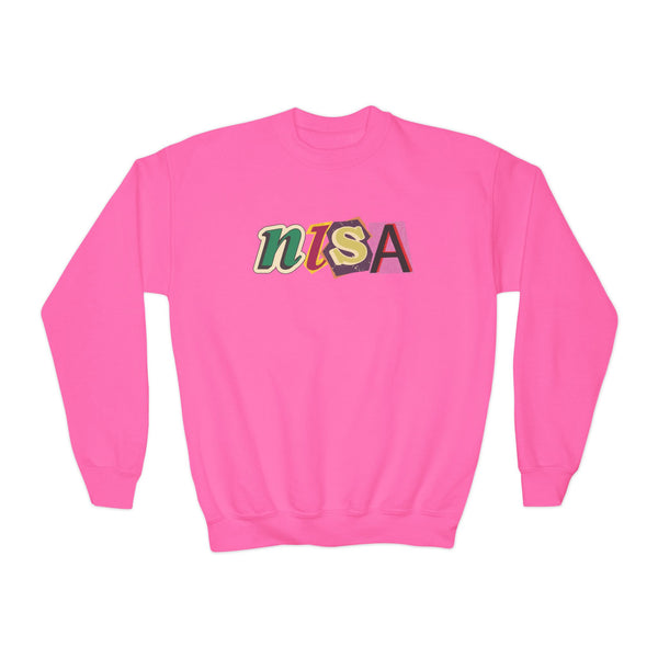 Youth Crewneck Sweatshirt - Cut Outs