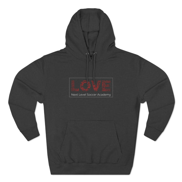 Three-Panel Fleece Hoodie - Love