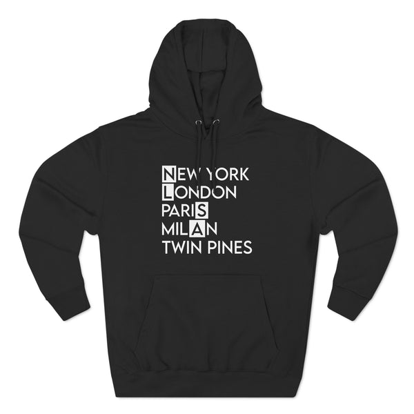 Three-Panel Fleece Hoodie - Twin Pines