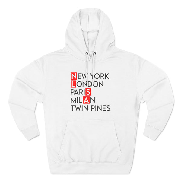 Three-Panel Fleece Hoodie - Twin Pines