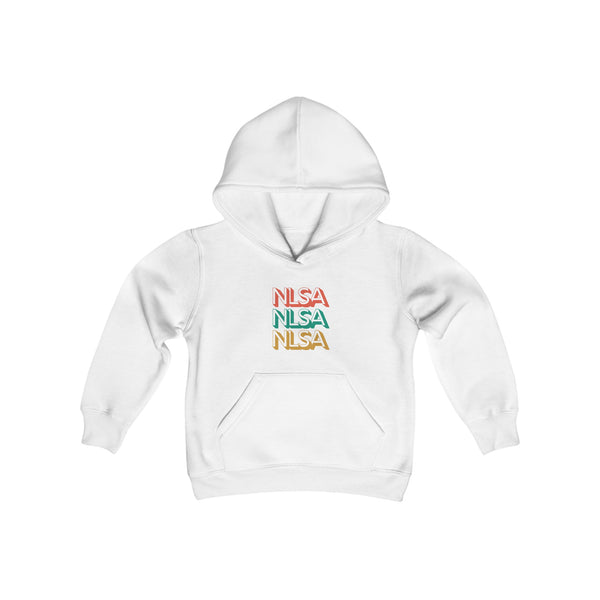 Youth Heavy Blend Hooded Sweatshirt - Retro Repeat