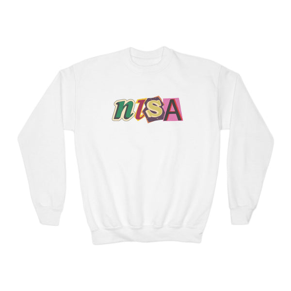 Youth Crewneck Sweatshirt - Cut Outs