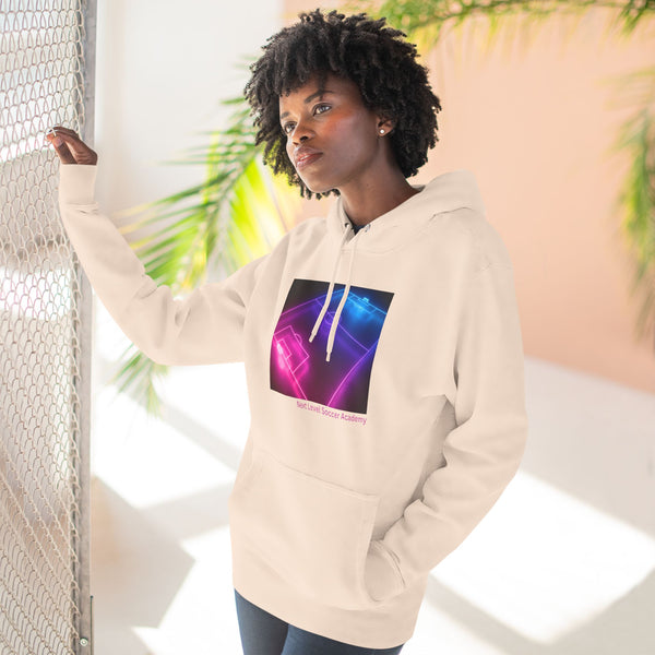 Three-Panel Fleece Hoodie - Neon