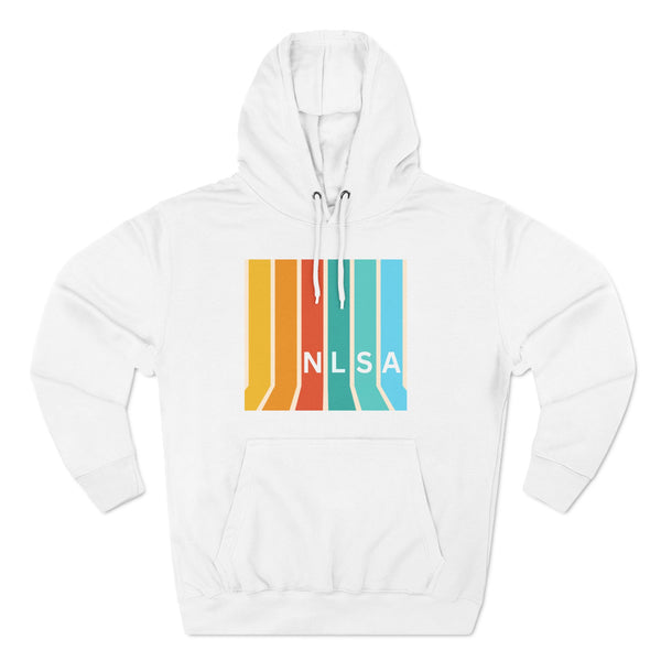 Three-Panel Fleece Hoodie - Stripes