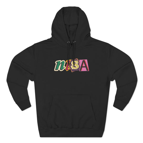 Three-Panel Fleece Hoodie - Cut Outs