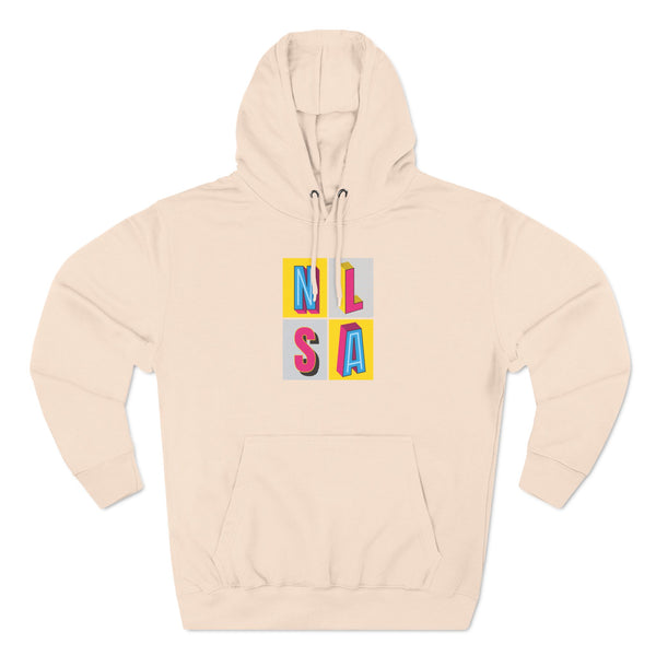 Three-Panel Fleece Hoodie - 80s Block