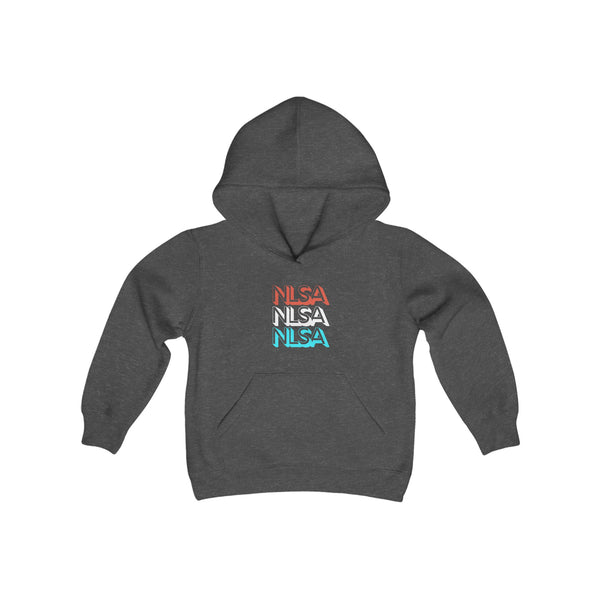 Youth Heavy Blend Hooded Sweatshirt - Retro Repeat