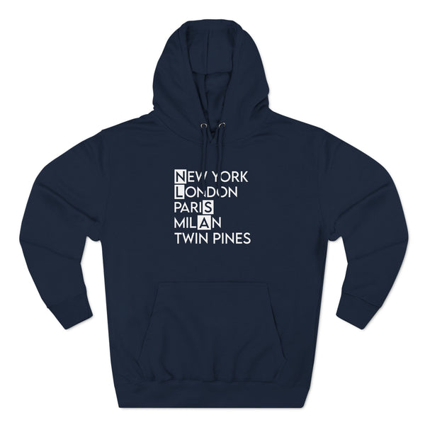 Three-Panel Fleece Hoodie - Twin Pines