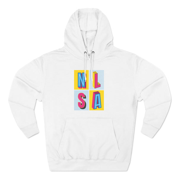 Three-Panel Fleece Hoodie - 80s Block